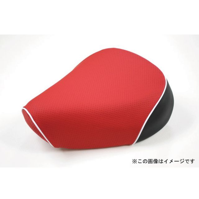 グロンドマン PCX125 国産シートカバー エンボスレッド PCX125 タイプ 張替 仕様 白パイピング 型式 JF56 GH214HC270P20