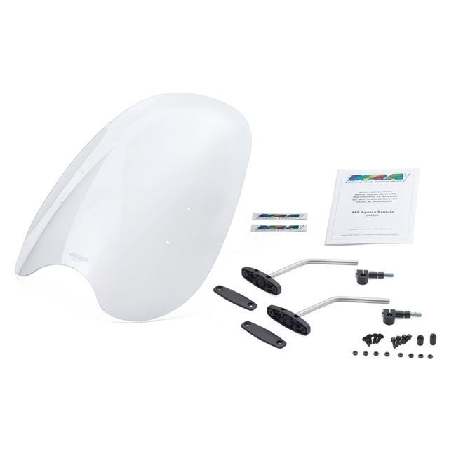 エムアールエー スクリーンセット カスタム（クリア） 汎用ハンドルポストマウントキット付 汎用 SET-HKSD-MCU-C