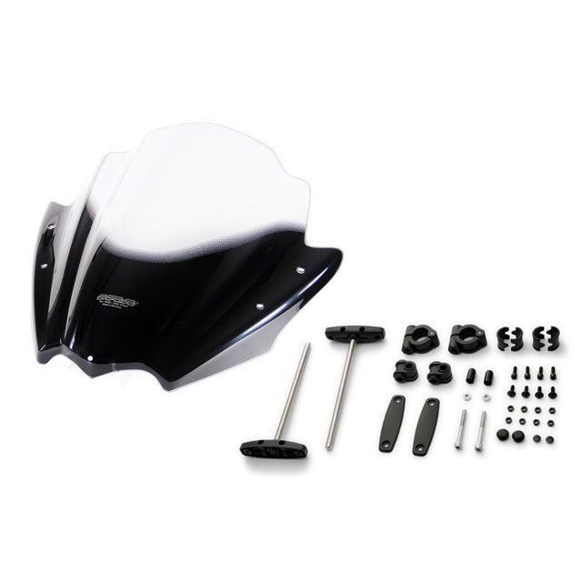 エムアールエー スクリーンセット レーシングネイキッド(クリア) 汎用バーハンマウントキット付φ22.2/25.4 汎用 SET-NMK-RNB-C