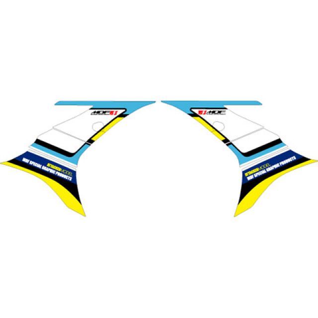 【メーカー直送】エムディーエフ GSX-R125（2018～） グラフィックキット アタッカーモデル ブラックタイプ GSX-R125 タイプ フロントサイドパーツ M18GSXR125-A-BK-FS｜モトメガネ 店