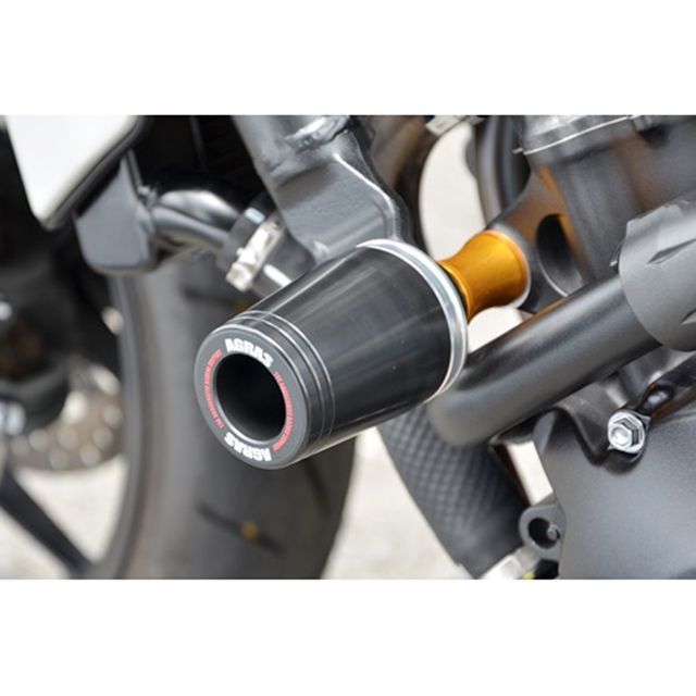 アグラス レーシングスライダー フレームタイプ φ50 CB1000R ジュラコンカラー ホワイト タイプ ロゴ有 342-181-000X|モトメガネ 店