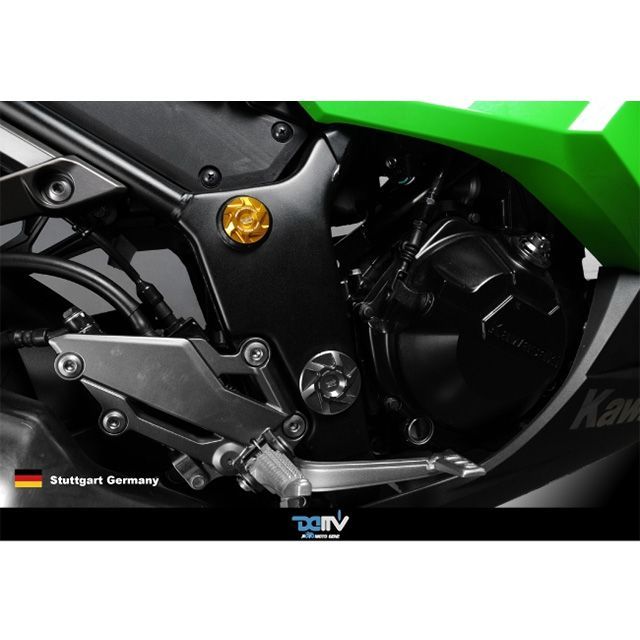 ディモーティブ フレームホールカバー ZX250 ZX250（NINJA250R） ZX300R（NINJA300R） カラー ブラック DI-FHC-KA-06-UP-K｜モトメガネ 店