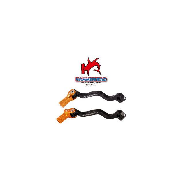 ハンマーヘッド CNCシフトペダル Husqvarna TC85 2014-2017 TC85 ディップタイプ アルミ オフセット プラス10mm ディップカラー オレンジ 01-0562