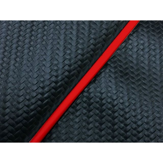 グロンドマン ディオ 国産シートカバー カーボンブラック ディオ タイプ 被せ 仕様 赤パイピング 型式 AF62 GR19HC160P40