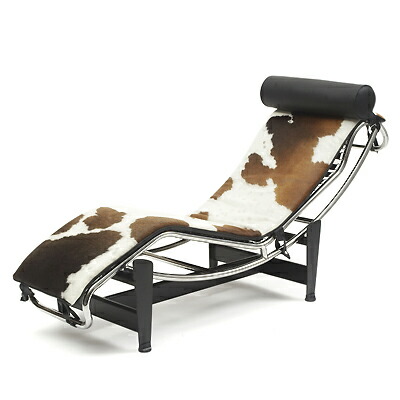 ル・コルビュジエ LC4 シェーズロング リプロダクト 楽天市場】【一点物】LC4 シェーズロング カウスキン(A