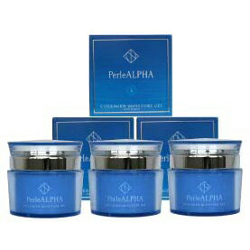 美容液 化粧水 乳液 保湿 クリーム コラーゲンペプチド 3本セット PerleALPHA ペルルアルファ マリンモイスチャーゲルクリーム オールインワン フォーインワン 内容量50g 1本あたり <当店オリジナル>