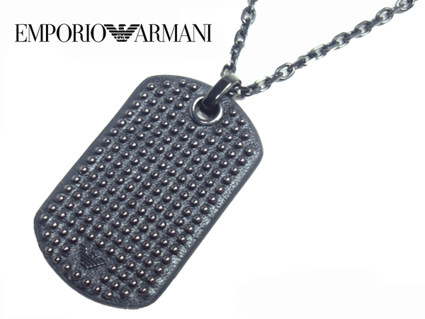 emporio armani dog tag necklace