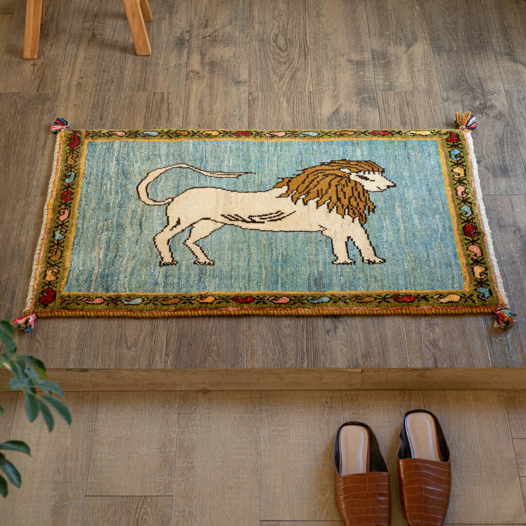 【百貨店SALE20%OFF】【発祥地ペルシャ産】60×92珊 部屋の入り口引っ敷き（貨物輸送無料 手織り 生まれながら染め料 愛くるしい 今めかしい 引っ敷き 部屋の入り口 引っ敷き 羊毛100% イラン ギャベ Gabbeh ヴィンテージ）