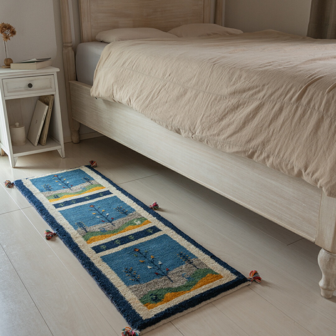 楽天市場】【本場イラン産】ギャッベ 38×125cm 細長Sサイズ（送料無料