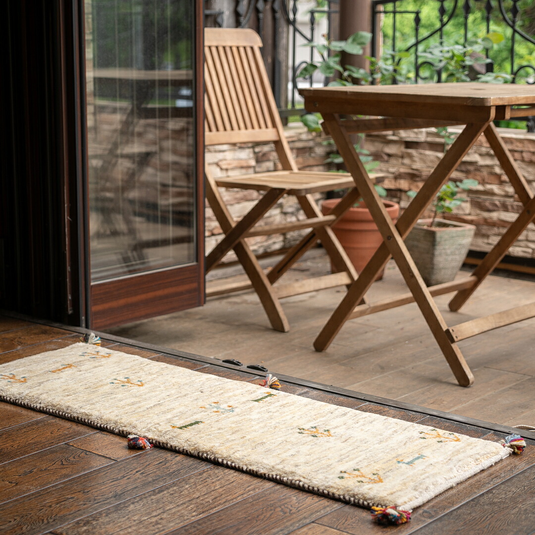 【百貨店SALE20%OFF】【発祥地ペルシャ産】40×120糎 走者（長っ細い）（貨物輸送無料 手織り 生まれながら染め粉 愛くるしげ 今めかしい 引っ敷き 歩廊 入り口・入口 引っ敷き 羊毛100% イラン ギャベ Gabbeh）