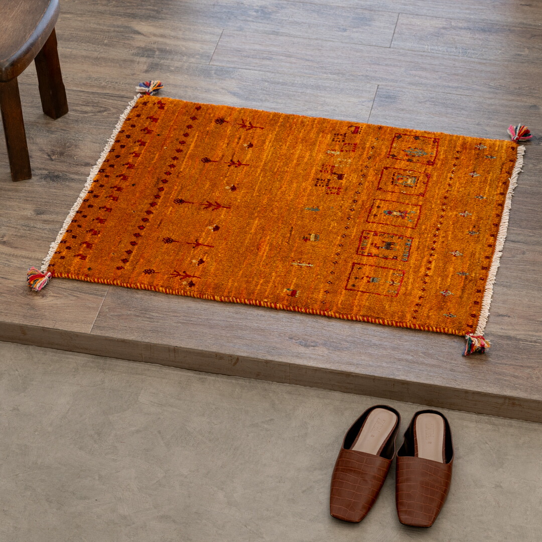 ギャッベ ペルシャ絨毯 61x87cm ギャベ 玄関マット 手織り ラグ 絨毯 楽天市場】【本場イラン産】61×87cm ギャッベ 玄関マットS（送料