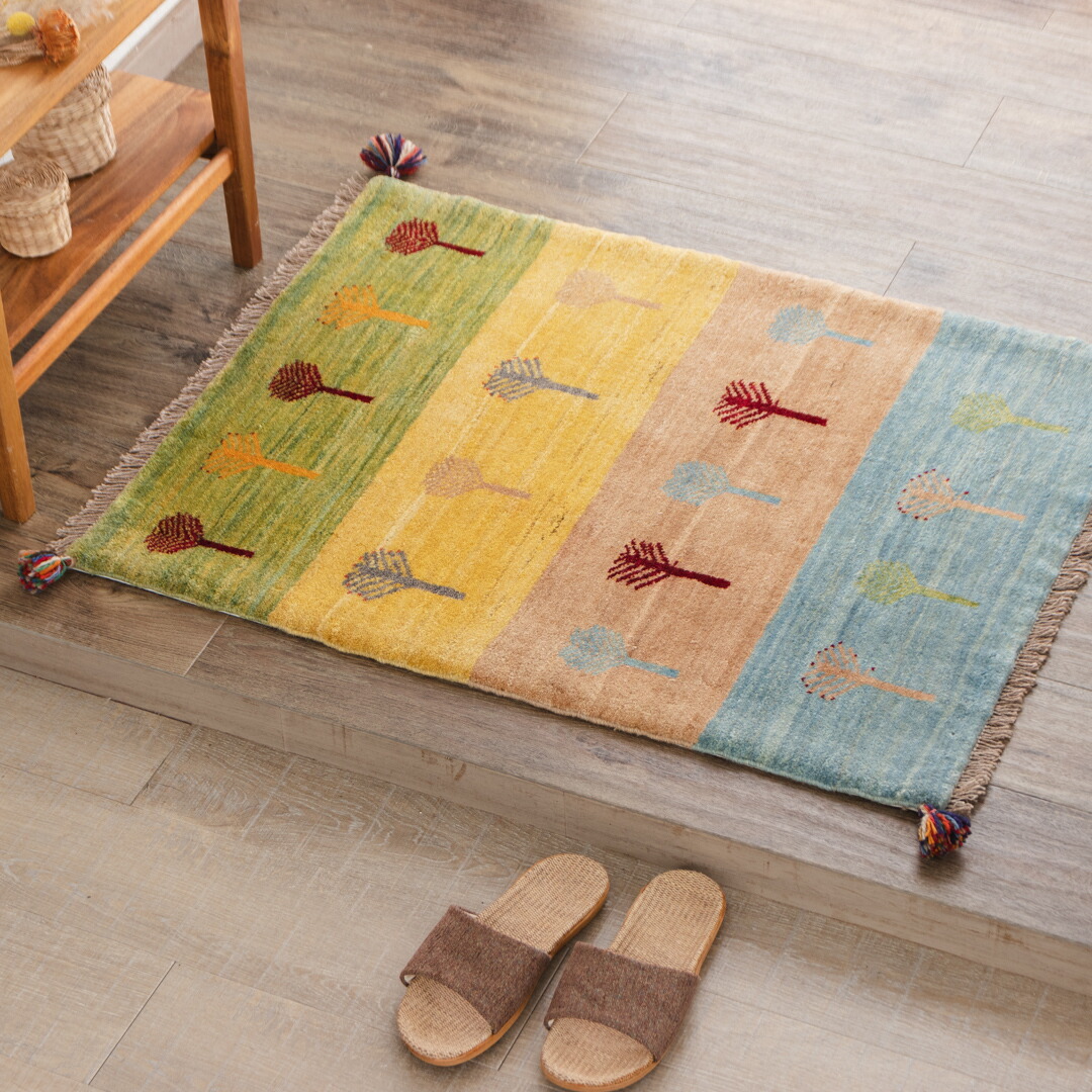 イラン製 ギャッベ 約60×90cm 楽天市場】【本場イラン産】約60×90cm ギャッベ 玄関マットなど