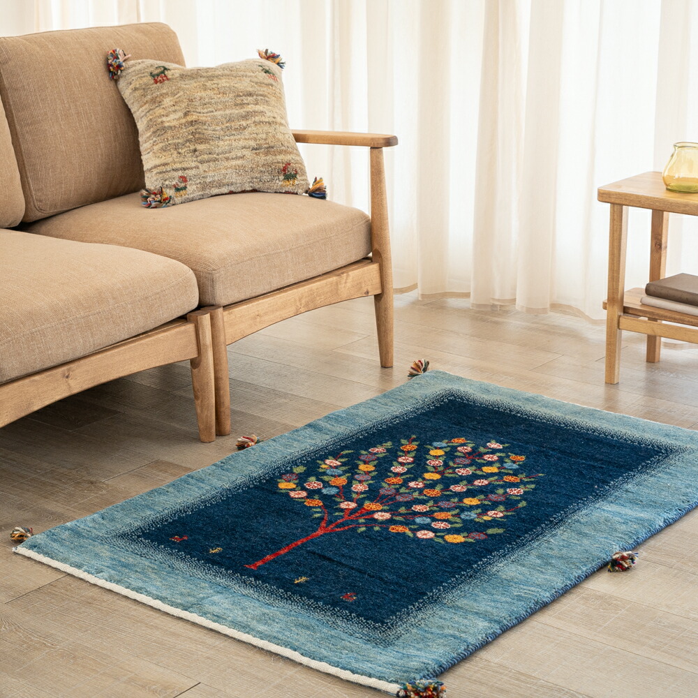 【百貨店SALE30%OFF】【発祥地ペルシャ産】81×122糎 引っ敷き（貨物輸送無料 手織り 生まれながら染め粉 愛くるしげ 今めかしい 引っ敷き 入り口・入口 引っ敷き 羊毛100% イラン ギャベ Gabbeh HAJI作 ふかふか 朦朦たる リーズバフト）