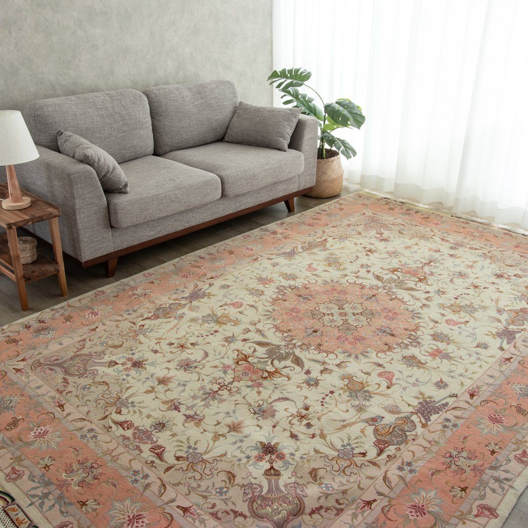 【本場イラン産】198×302cm ペルシャ絨毯 ラグサイズLL（送料無料 手織り 天然染料 かわいい おしゃれ 絨毯 ラグ ウール100% ペルシャ）◆FINK　フィンク 962,500円