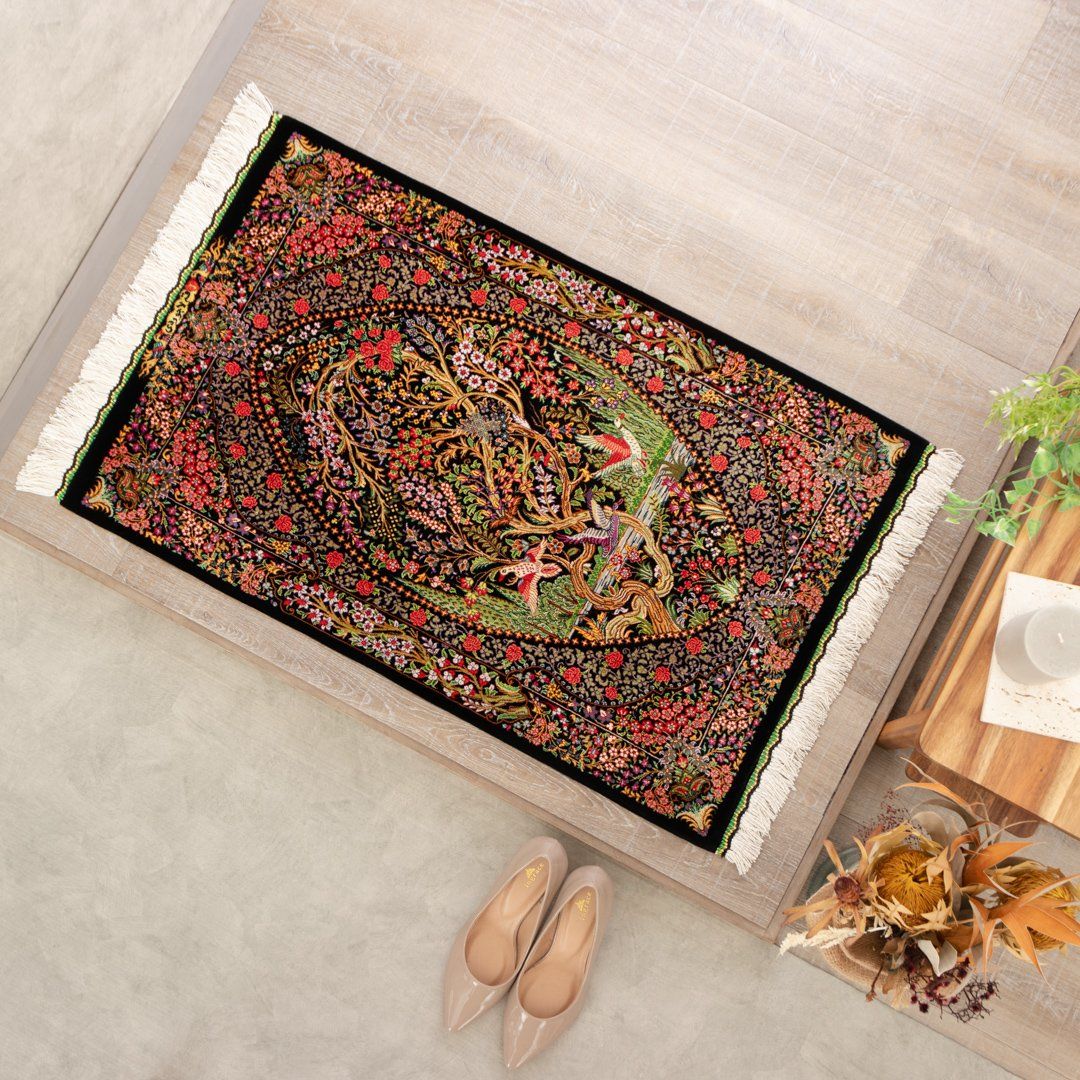 ペルシャ絨毯 　イラン 楽天市場】ペルシャ絨毯 【本物イラン産】 ナイン産 マット