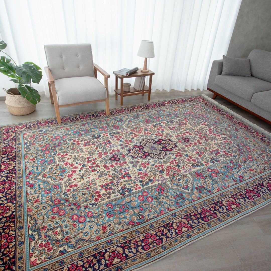 【百貨店SALE30%OFF】【発祥地ペルシャ産】198×300珊 イラン引っ敷き ラグサイズLL（貨物輸送無料 手織り 生まれながら染め料 愛くるしい 今めかしい 引っ敷き 引っ敷き 羊毛100% イラン）◆GOLSEID ゴルセイド