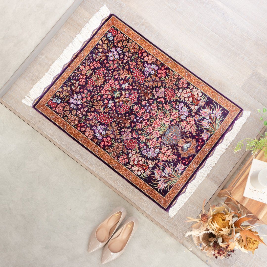 楽天市場】【本場イラン産】77×115cm ペルシャ絨毯 玄関サイズL