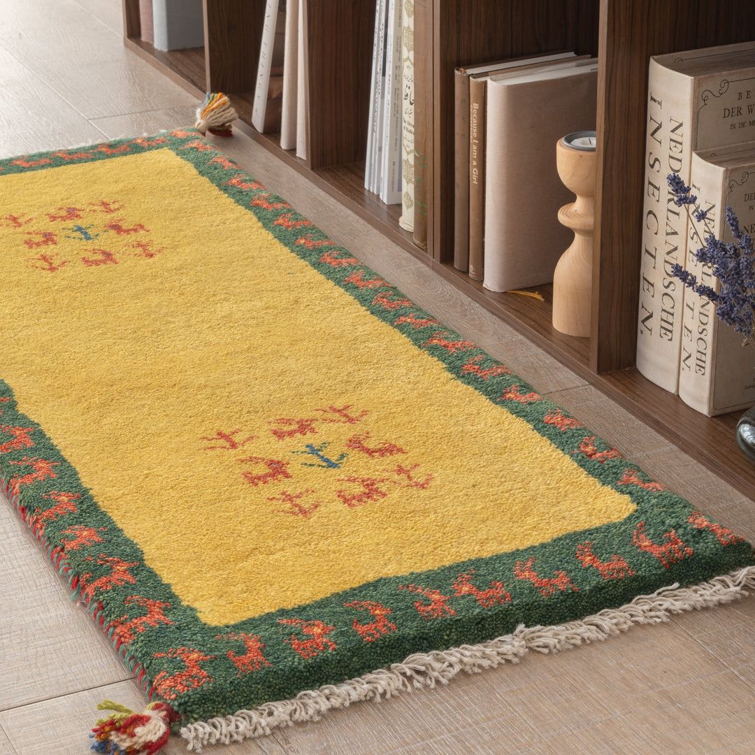 楽天市場】【本場イラン産】ギャッベ 43×114cm 細長Sサイズ（送料無料