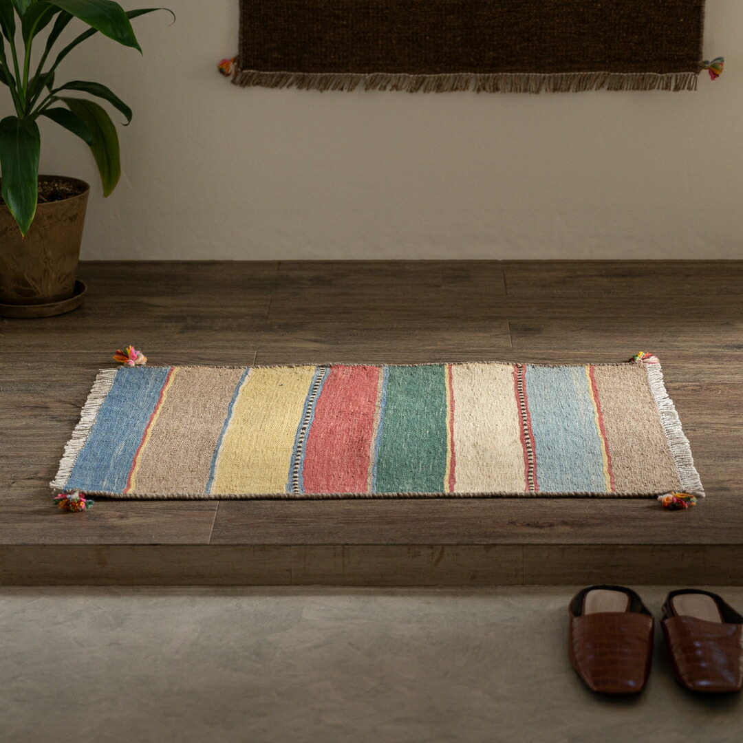 楽天市場】【本場イラン産】キリム 52×72cm 玄関マット（送料無料