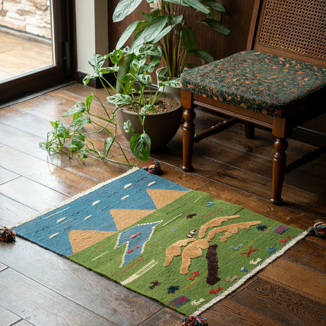 楽天市場】【本場イラン産】キリム 62×91cm 玄関マット（送料無料