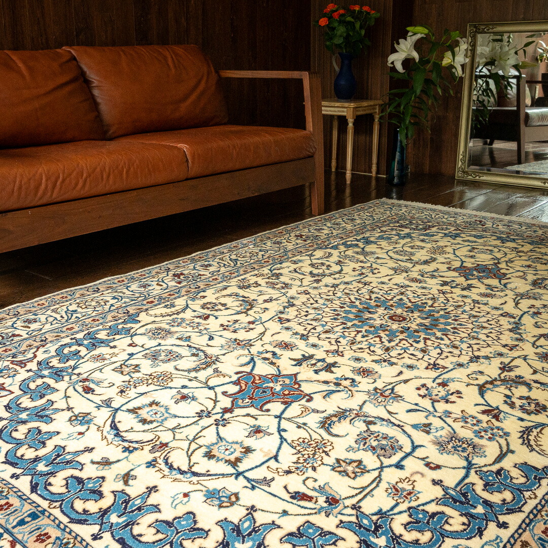 【百貨店SALE30%OFF】【発祥地ペルシャ産】162×246糎 イラン引っ敷き ラグサイズL（貨物輸送無料 手織り 生まれながら染め粉 愛くるしげ 今めかしい 引っ敷き 引っ敷き 羊毛100% イラン）◆POOHS プーズ