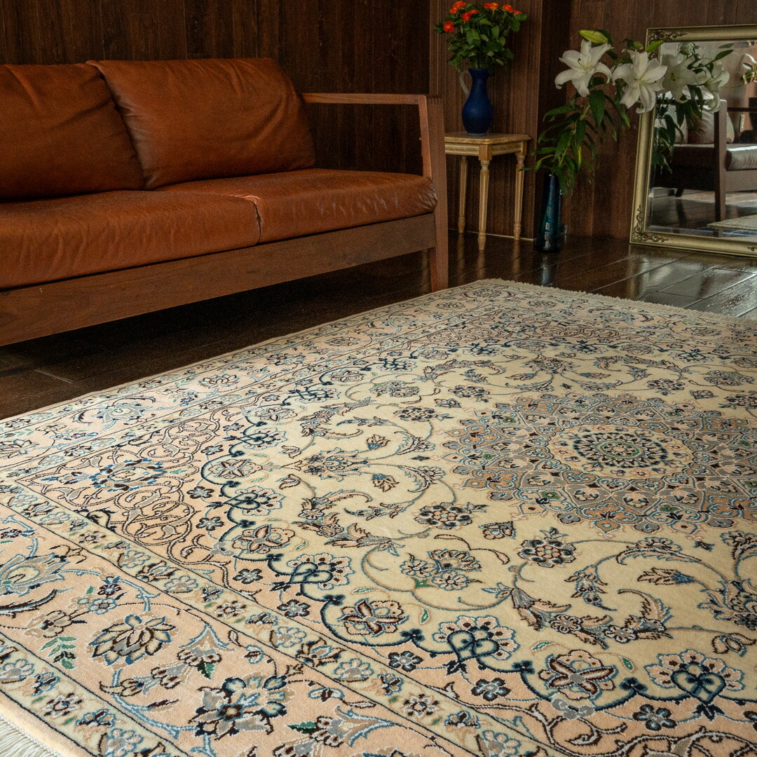 【百貨店SALE30%OFF】【イラン手織り引っ敷き】195×202珊 野球クラブ産（貨物輸送無料 手織り 生まれながら 愛くるしい 今めかしい 北欧 おうち第四次元 床暖房装置相応う 一般受け 引っ敷き 引っ敷き 引っ敷き 四角四面）
