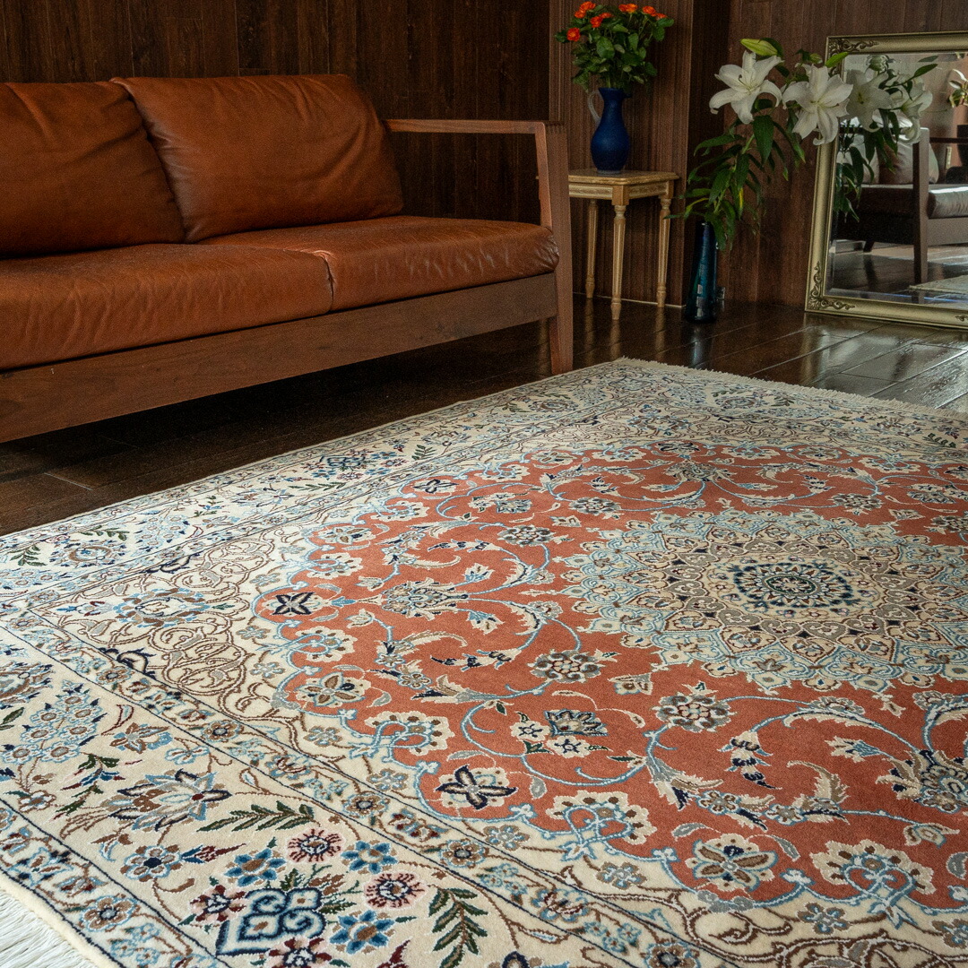 【百貨店SALE30%OFF】【イラン手織り引っ敷き】199×199珊 野球クラブ産（貨物輸送無料 手織り 生まれながら 愛くるしい 今めかしい 北欧 おうち第四次元 床暖房装置相応う 一般受け 引っ敷き 引っ敷き 引っ敷き 四角四面）