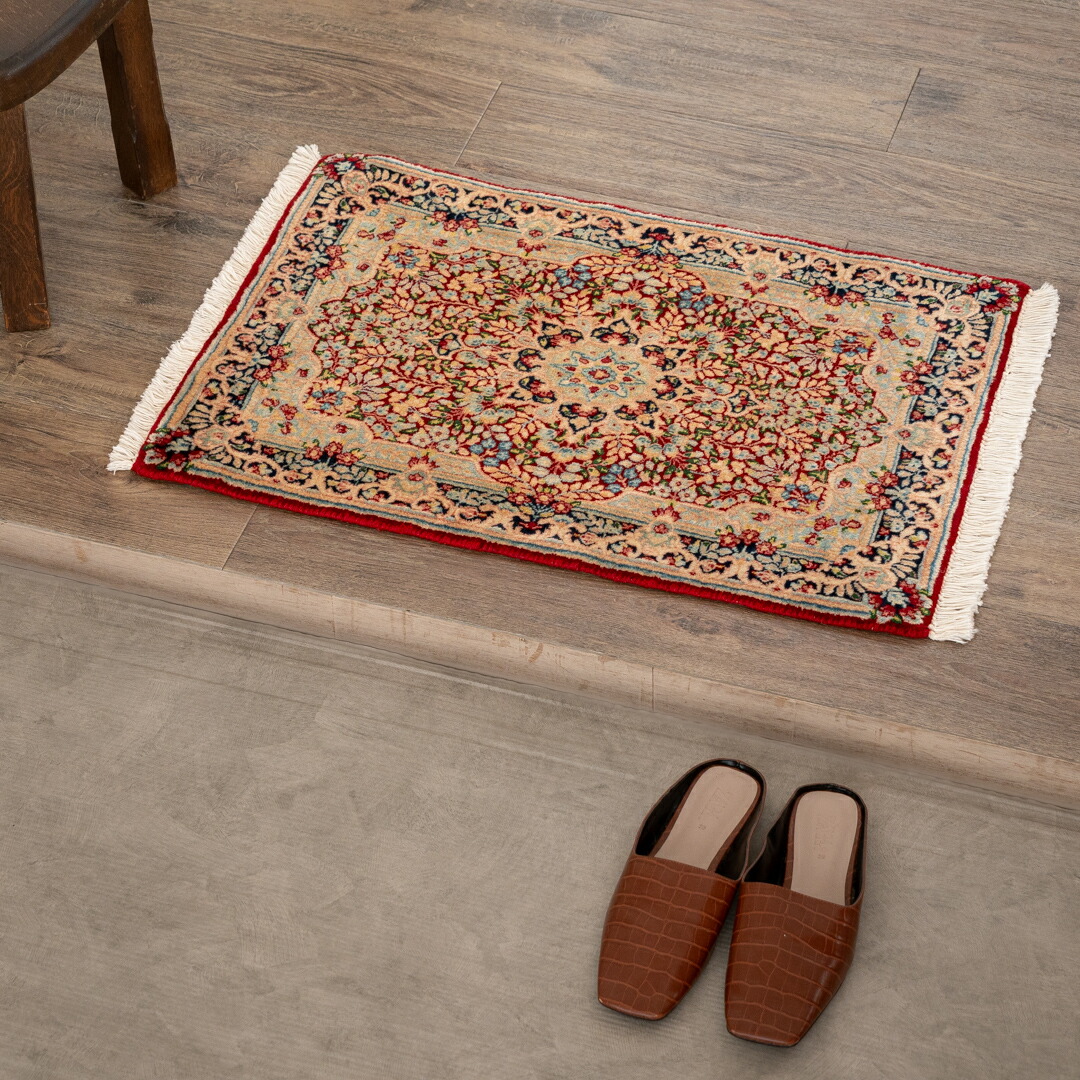 【発祥地ペルシャ産】50×70珊 イラン引っ敷き 部屋の入り口大いさM（貨物輸送無料 手織り 生まれながら染め粉 愛くるしい 格好のいい 引っ敷き 引っ敷き 絨毛100% イラン）◆CHAN チャン インテリア・寝具・収納-カーペット・マット・畳-カーペット・ラグ