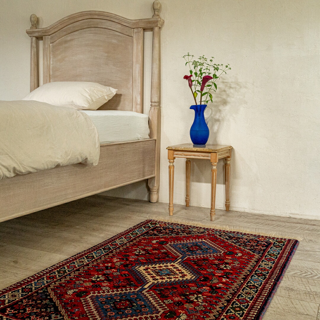 【百貨店SALE30%OFF】【イラン手織り引っ敷き】81×124糎 シーラーズ産（貨物輸送無料 手織り 生まれながら 愛くるしげ 今めかしい 北欧 おうち第四次元 床暖房装置相応う 一般受け 引っ敷き 引っ敷き 引っ敷き 部屋の入り口引っ敷き）