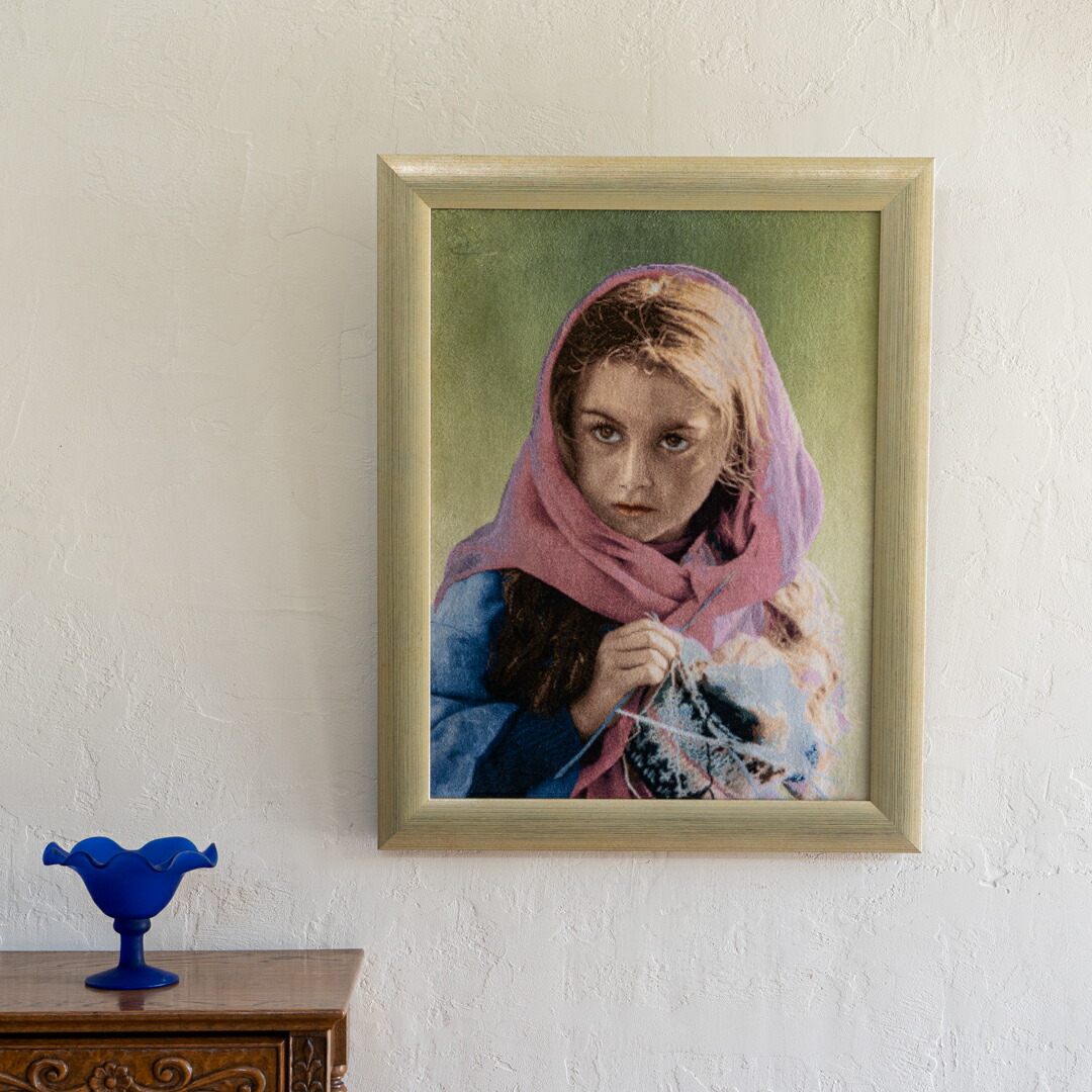 【百貨店SALE30%OFF】【イラン手織り引っ敷き】写真立て52×67珊 タブリーズ産（貨物輸送無料 手織り 生まれながら 愛くるしい 今めかしい 北欧 おうち第四次元 一般受け 引っ敷き イラン 図面 工芸）