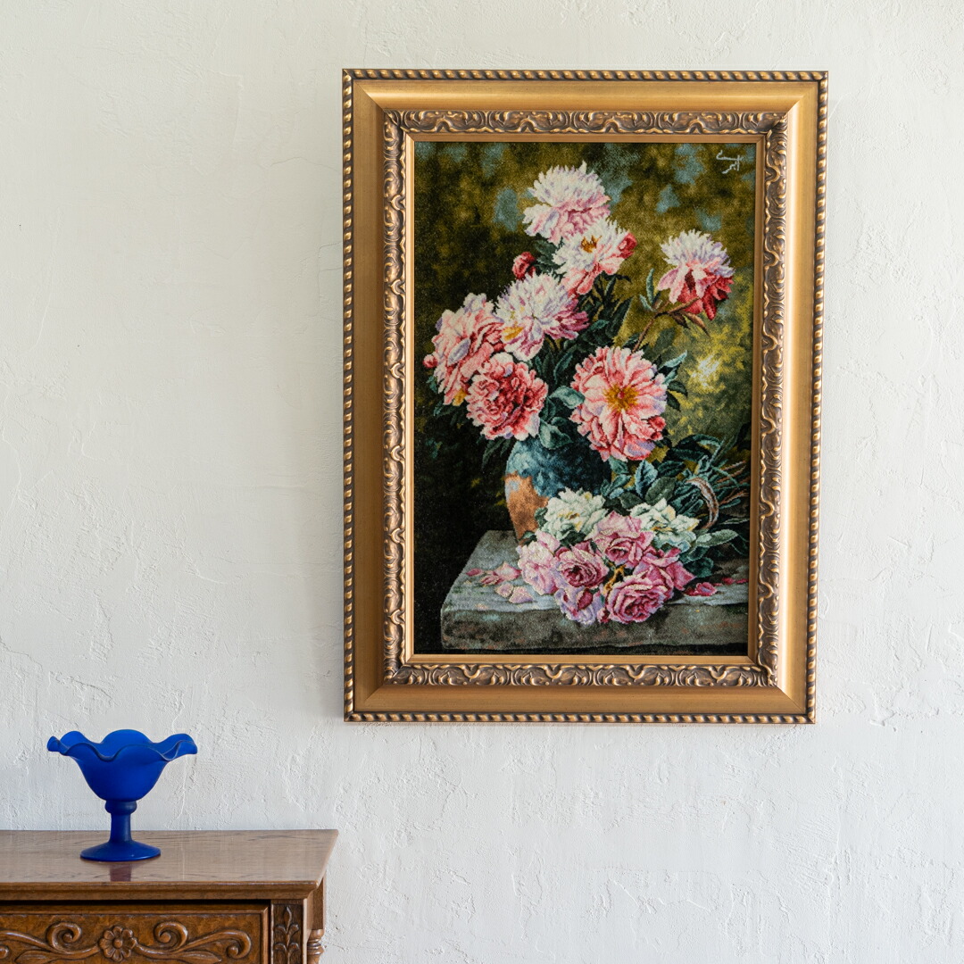 【百貨店SALE30%OFF】【イラン手織り引っ敷き】写真立て54×73珊 タブリーズ産（貨物輸送無料 手織り 生まれながら 愛くるしい 今めかしい 北欧 おうち第四次元 一般受け 引っ敷き イラン 図面 工芸）