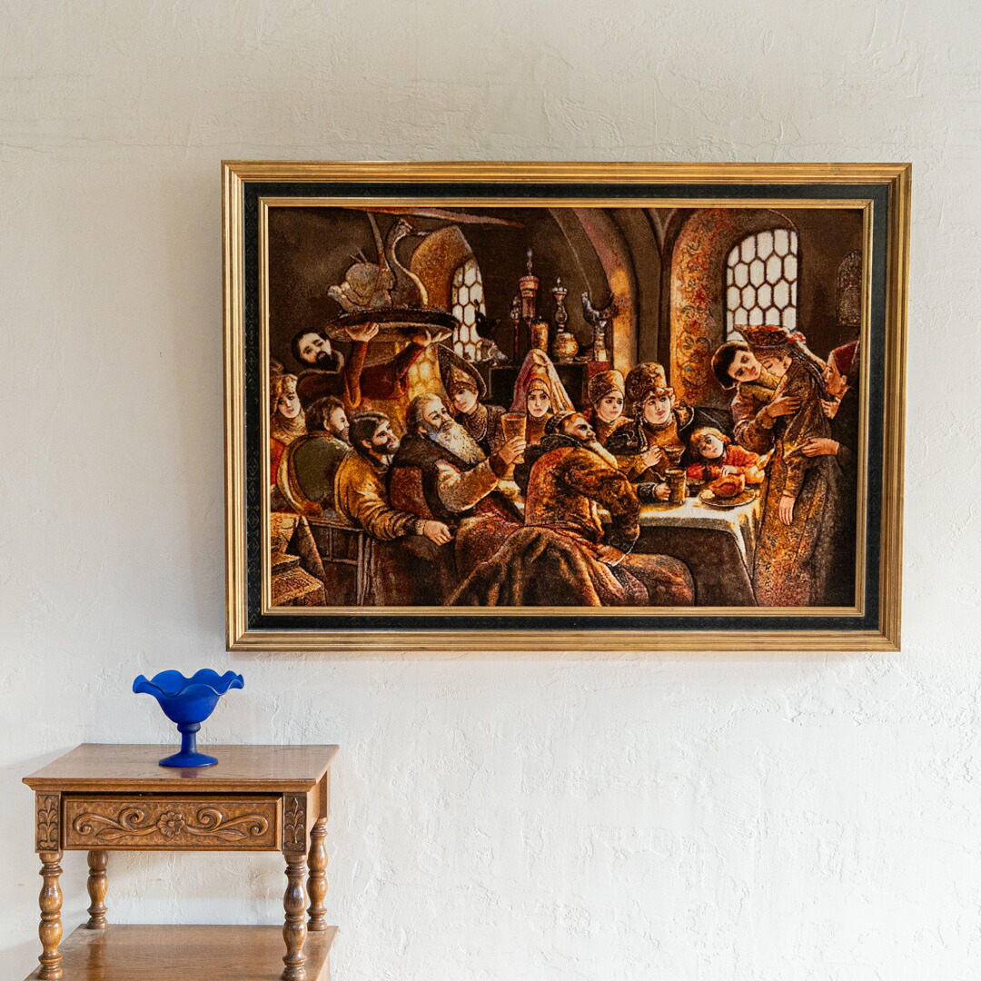 楽天市場】ペルシャ絨毯 イラン・タブリーズ 絵画 125×98cm（額縁込