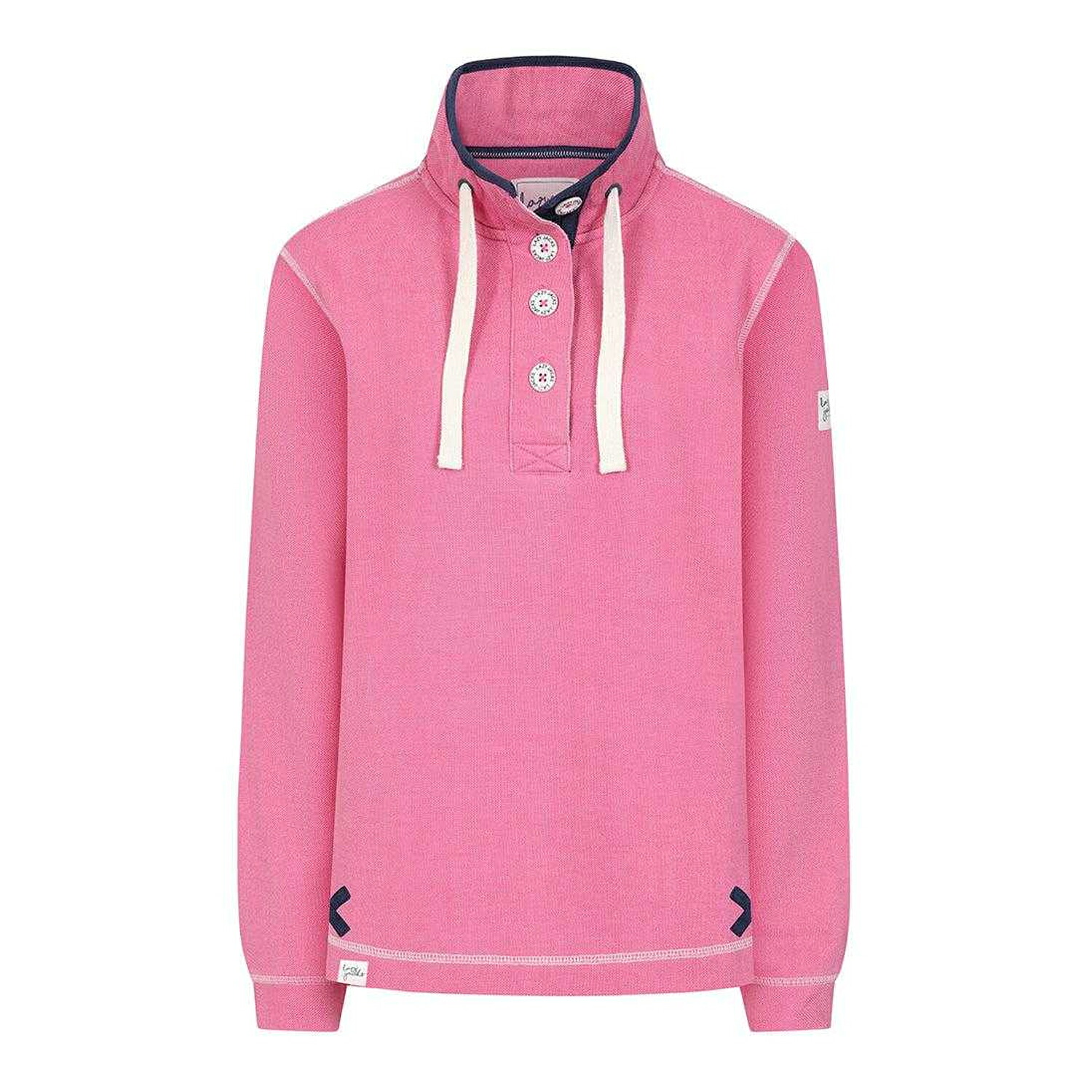 (レイジージャックス) Lazy Jacks レディース ボタンネック 長袖 プルオーバー トップス カットソー 【海外通販】｜Pertemba Japan
