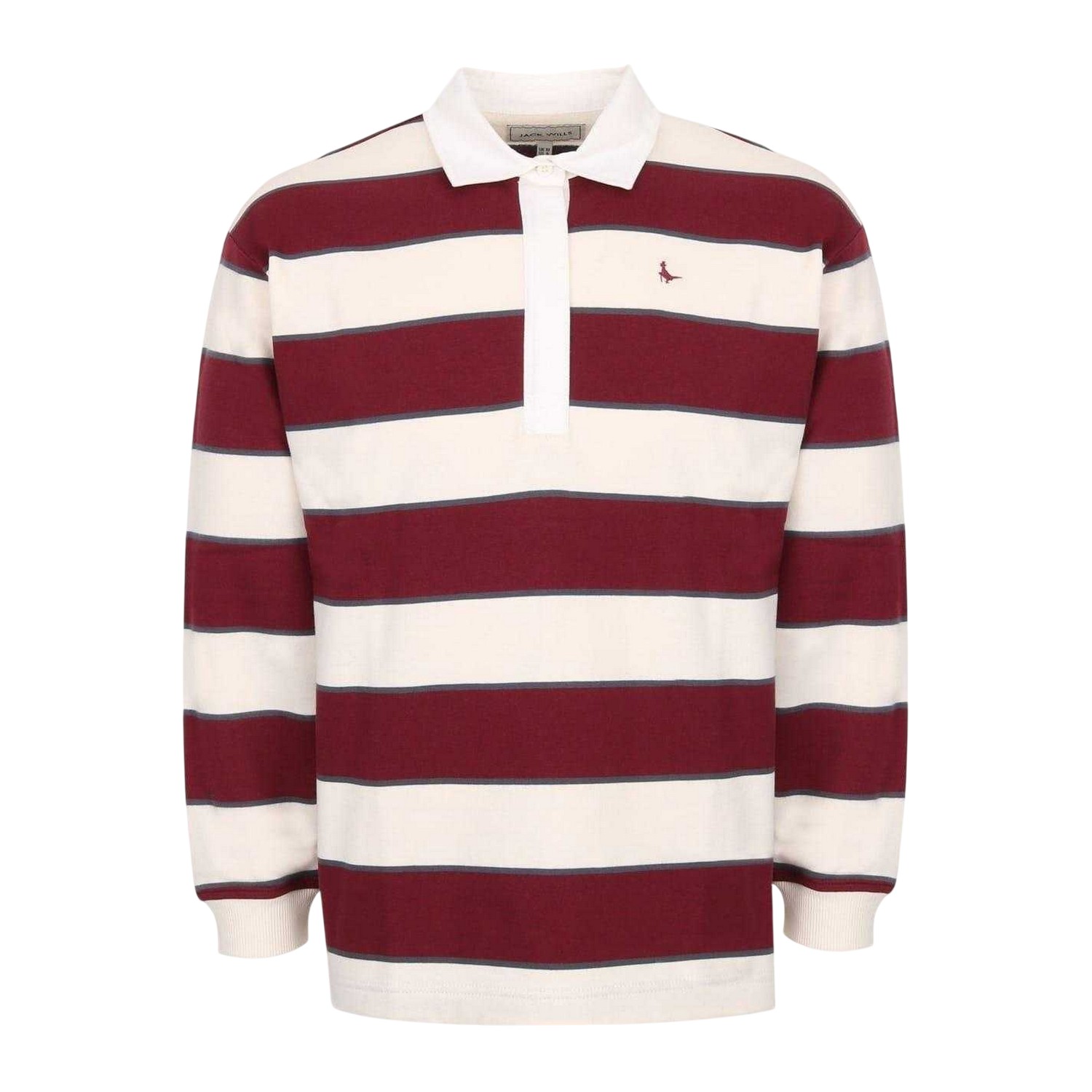 (ジャック・ウィルス) Jack Wills レディース ストライプ 長袖 ポロシャツ トップス 【海外通販】｜Pertemba Japan