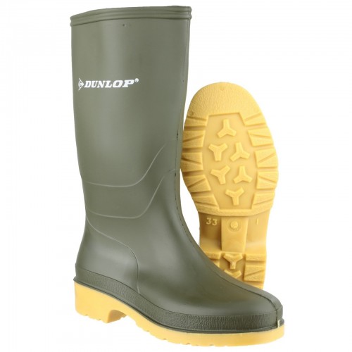 dunlop boots yellow