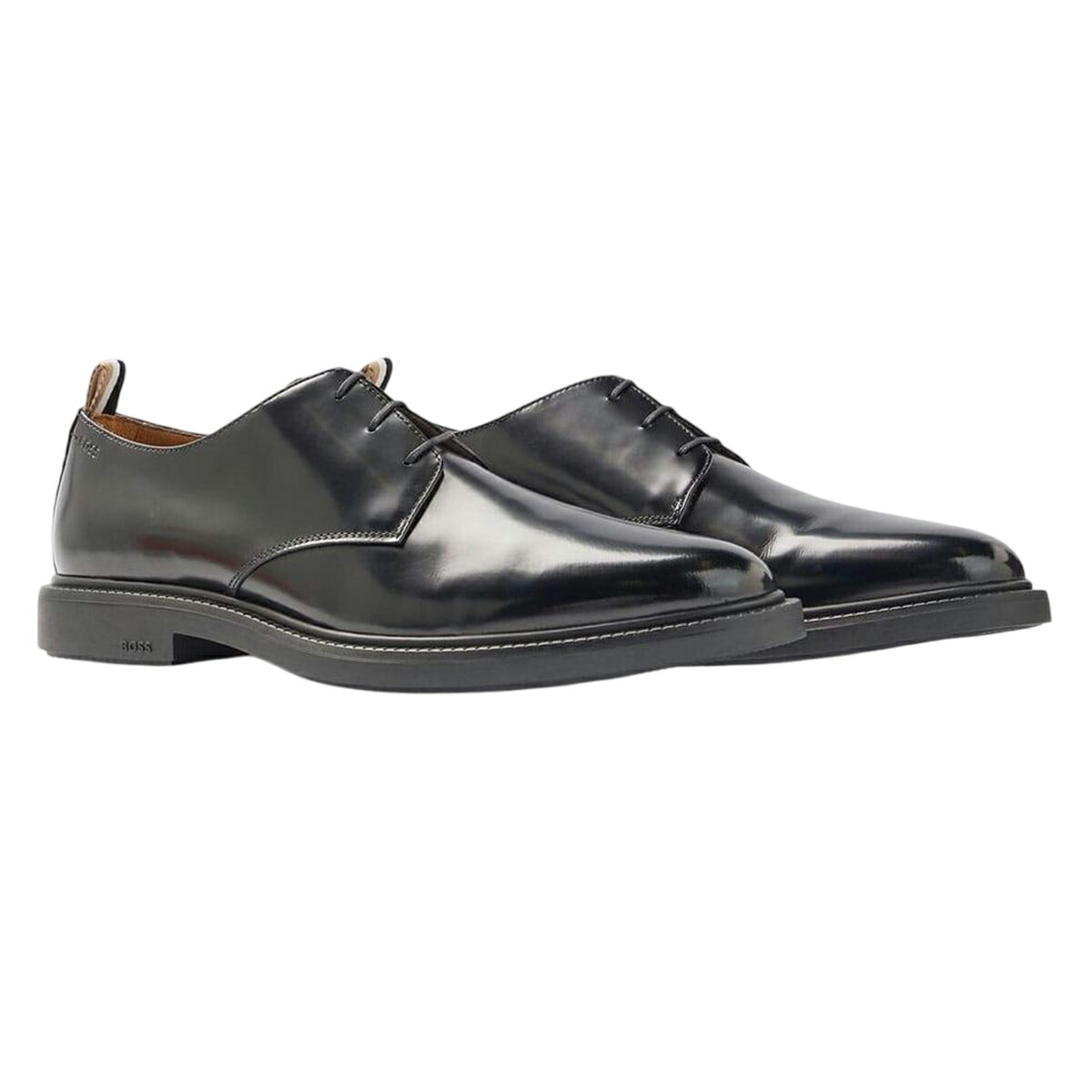 【未使用級】HUGO BOSS ヒューゴボス レザー ダブルストラップ シューズ HUGO BOSS (ヒューゴボス) レザー レースアップ ビジネス