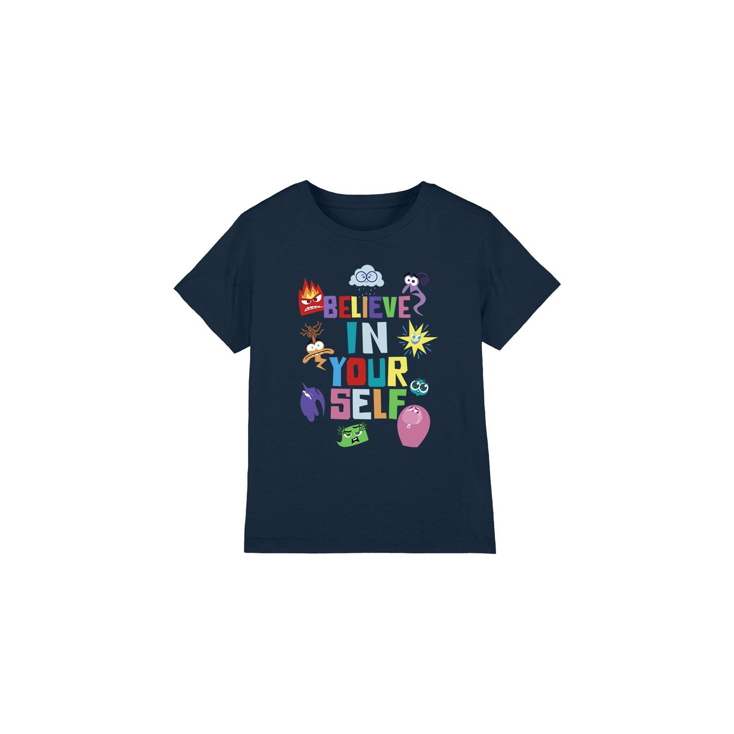 (インサイド・ヘッド2) Inside Out 2 オフィシャル商品 キッズ・子供 Believe In Yourself Tシャツ 半袖 トップス 【海外通販】画像