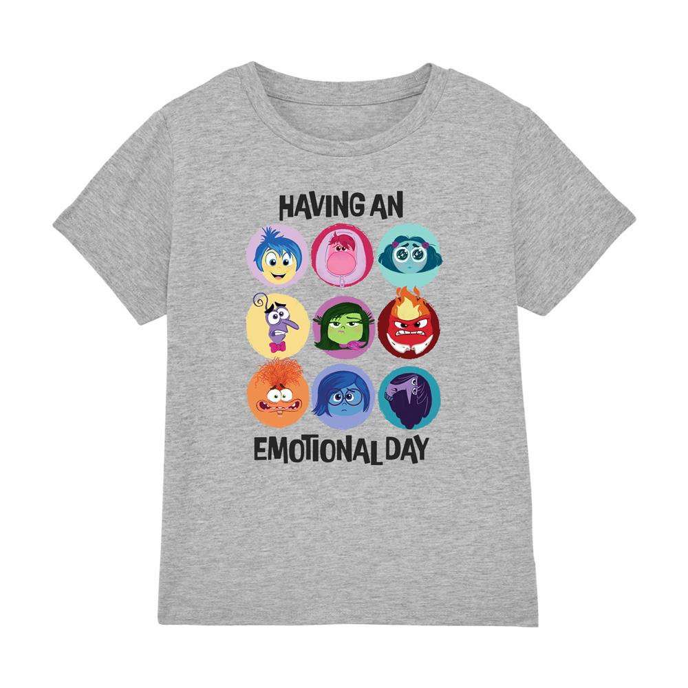 (インサイド・ヘッド2) Inside Out 2 オフィシャル商品 キッズ・子供 Emotional Day Tシャツ 半袖 トップス 【海外通販】画像