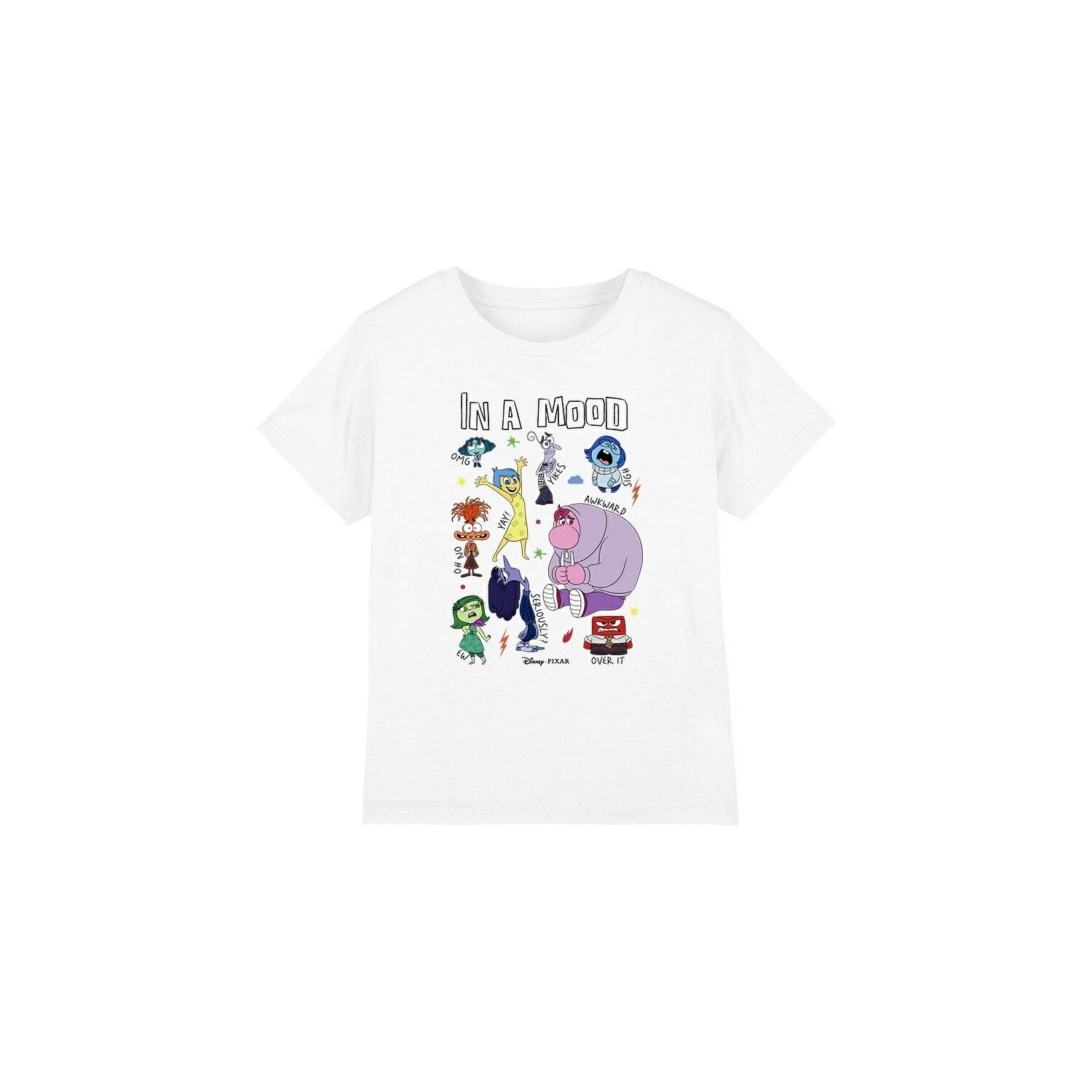 (インサイド・ヘッド2) Inside Out 2 オフィシャル商品 キッズ・子供 In A Mood Tシャツ 半袖 トップス 【海外通販】画像