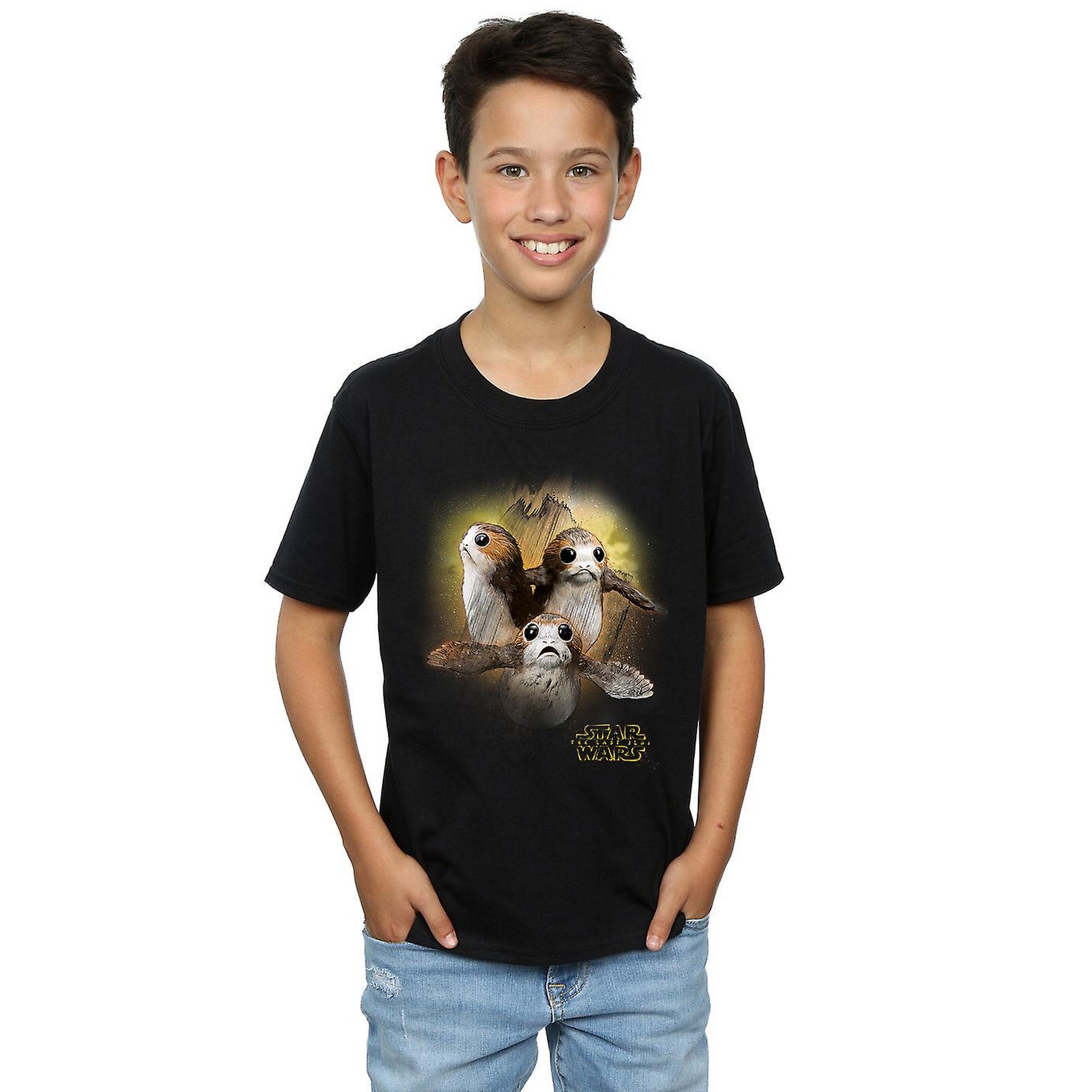 (スター・ウォーズ) Star Wars 最後のジェダイ オフィシャル商品 キッズ・子供用 ポーグ 半袖 Tシャツ トップス 男の子 【海外通販】画像