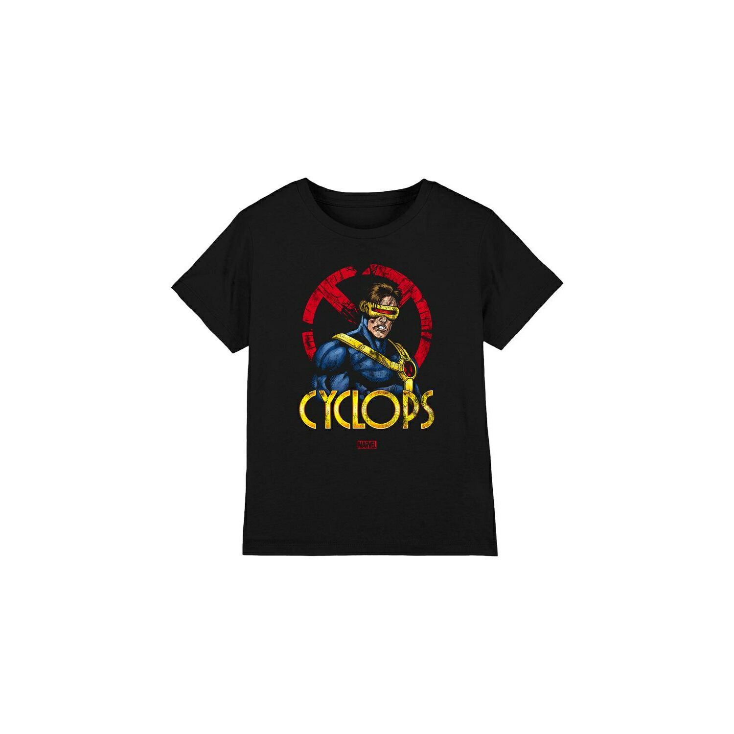 (マーベル) Marvel オフィシャル商品 キッズ・子供 X-Men サイクロップス Tシャツ ロゴ 半袖 トップス 【海外通販】画像
