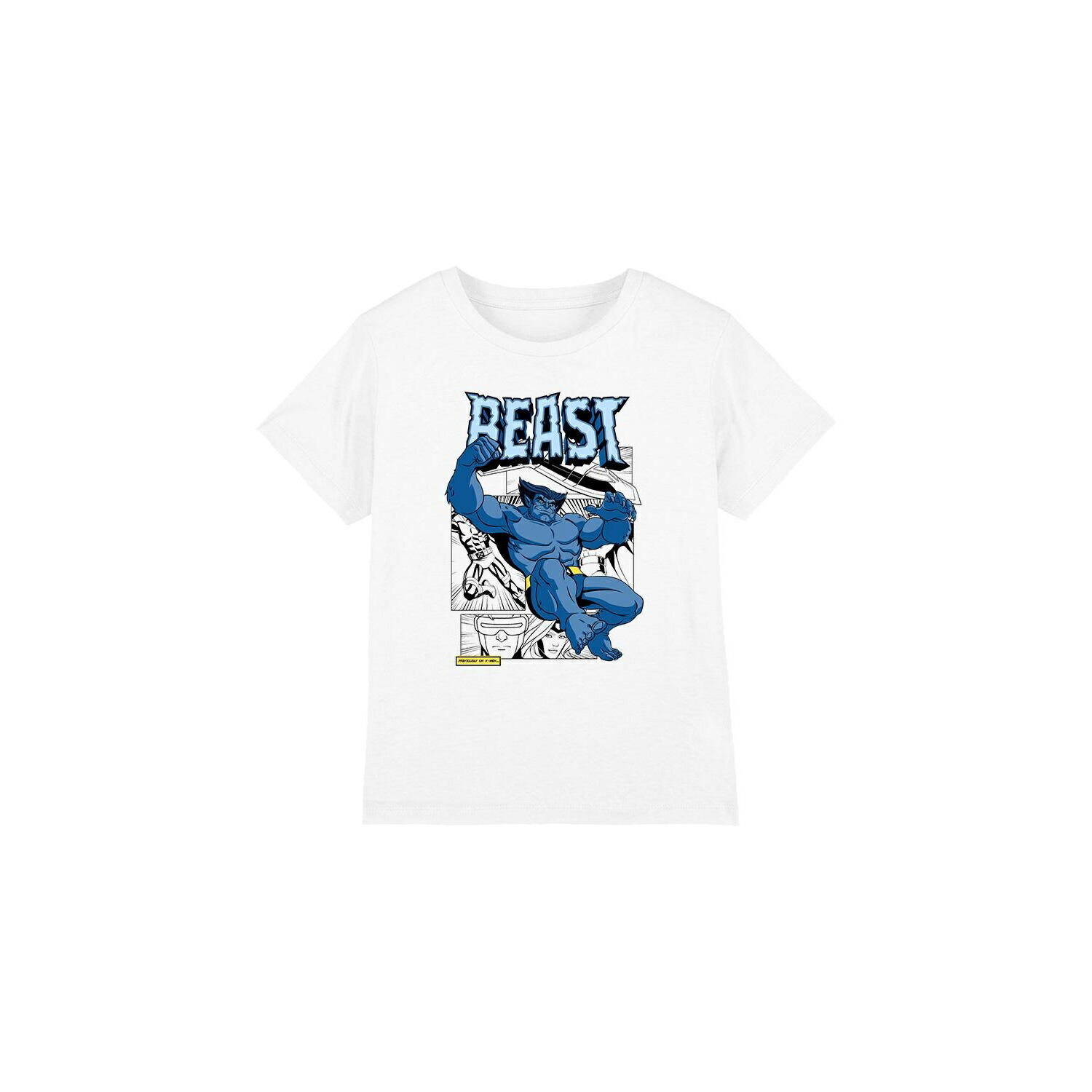 (マーベル) Marvel オフィシャル商品 キッズ・子供 X-Men Beast Tシャツ コミック 半袖 トップス 【海外通販】画像