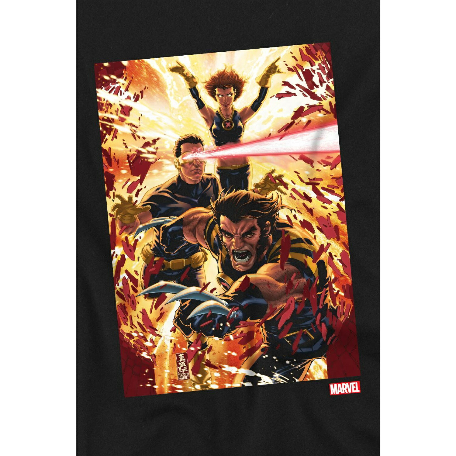 (マーベル) Marvel オフィシャル商品 キッズ・子供 X-Men Tシャツ ウルヴァリン サイクロップス ジーン・グレイ 半袖 トップス 【海外通販】画像