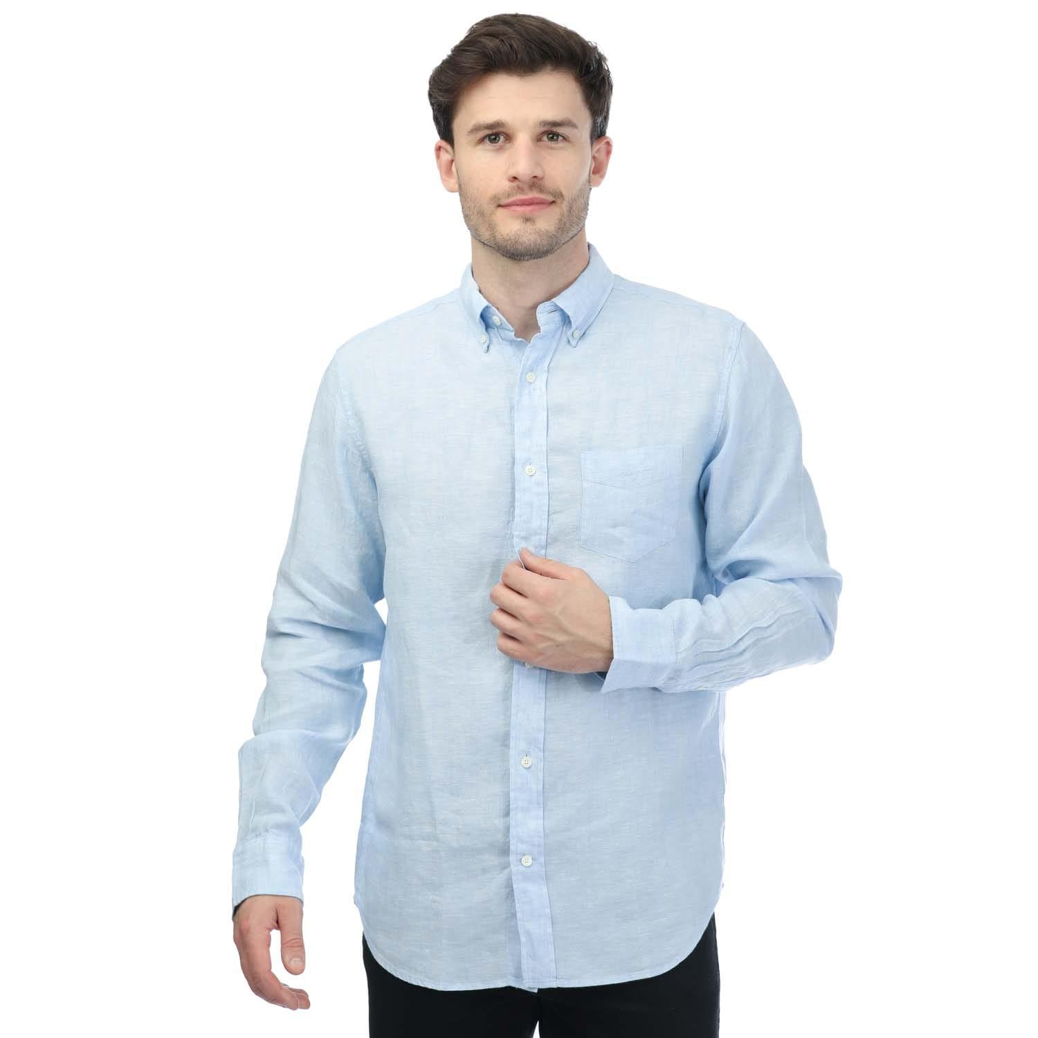 (ガント) Gant メンズ リネン レギュラーフィット シャツ 長袖 トップス 【海外通販】｜Pertemba Japan
