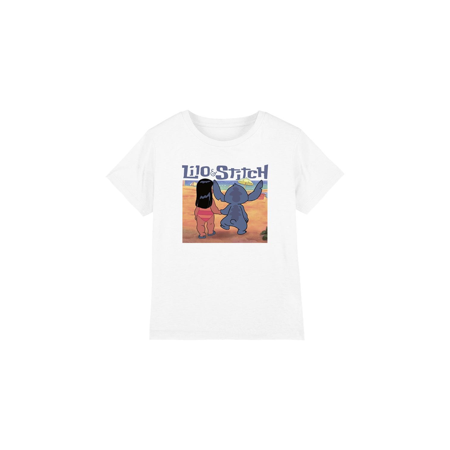 (リロ・アンド・スティッチ) Lilo & Stitch オフィシャル商品 キッズ・子供 Into The Sunset Tシャツ 半袖 トップス 【海外通販】画像