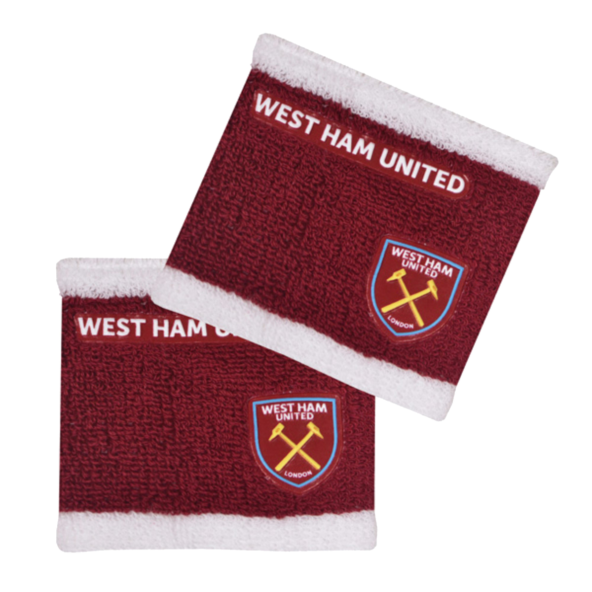 楽天市場 ウェストハム ユナイテッド フットボールクラブ West Ham United Fc オフィシャル商品 スポーツ 汗取り リストバンド 2個セット 楽天海外直送 Pertemba Japan