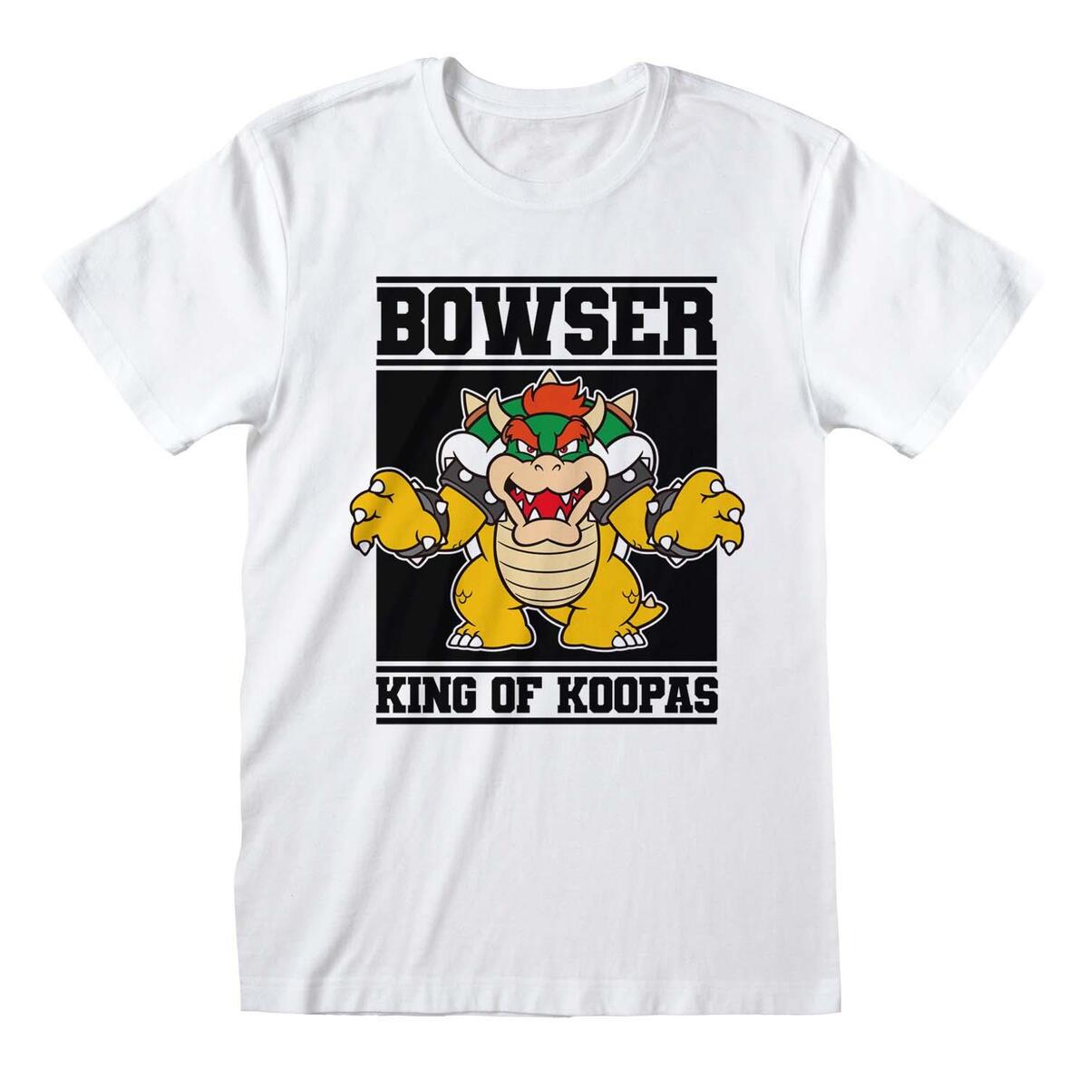 楽天市場 スーパーマリオブラザーズ Super Mario オフィシャル商品 ユニセックス King Of Koopas クッパ Tシャツ 半袖 トップス 楽天海外直送 Pertemba Japan