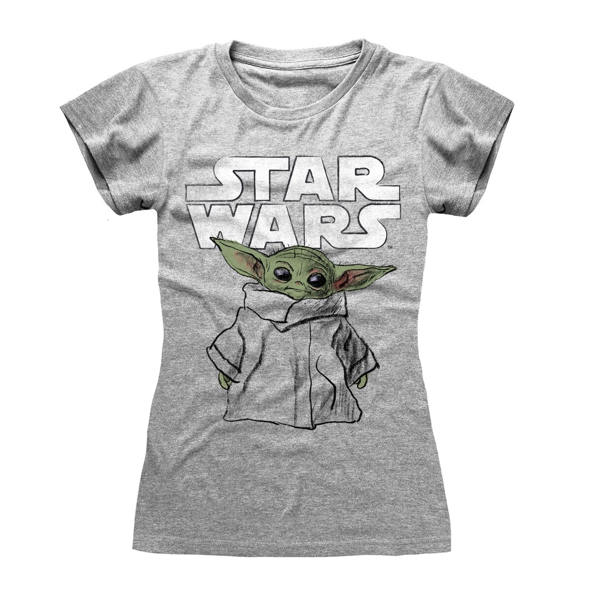 楽天市場 スター ウォーズ Star Wars オフィシャル商品 レディース マンダロリアン The Child Sketch Tシャツ 半袖 トップス 楽天海外直送 Pertemba Japan