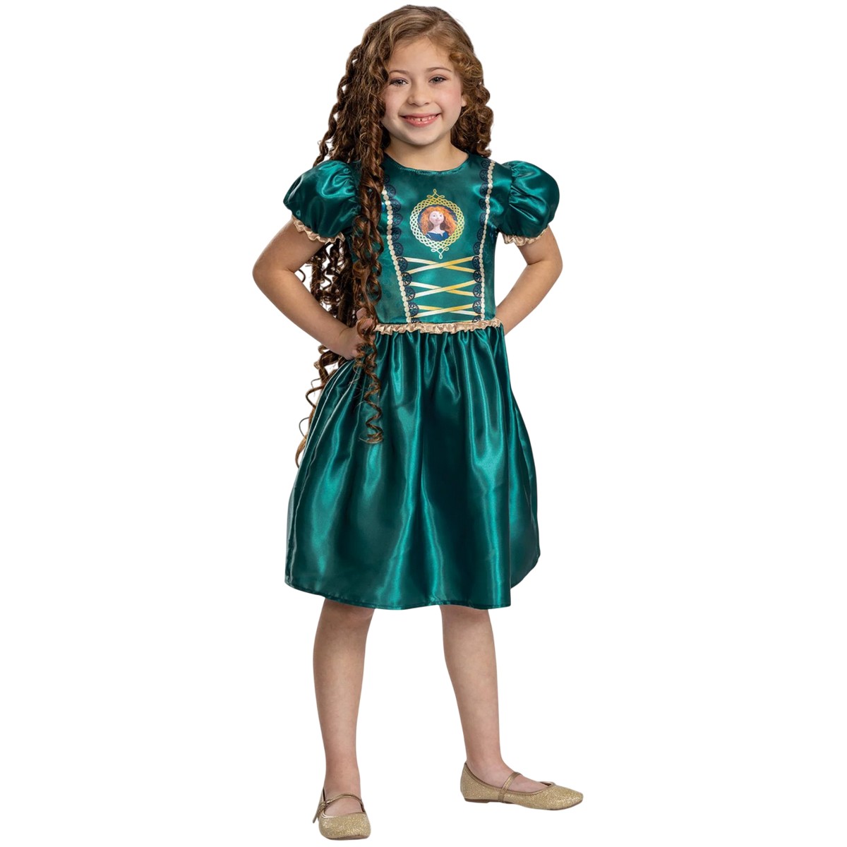 (メリダとおそろしの森) Brave オフィシャル商品 ハロウィン コスプレ・仮装用 キッズ・子供用 メリダ コスチュームセット 女の子 【海外通販】画像