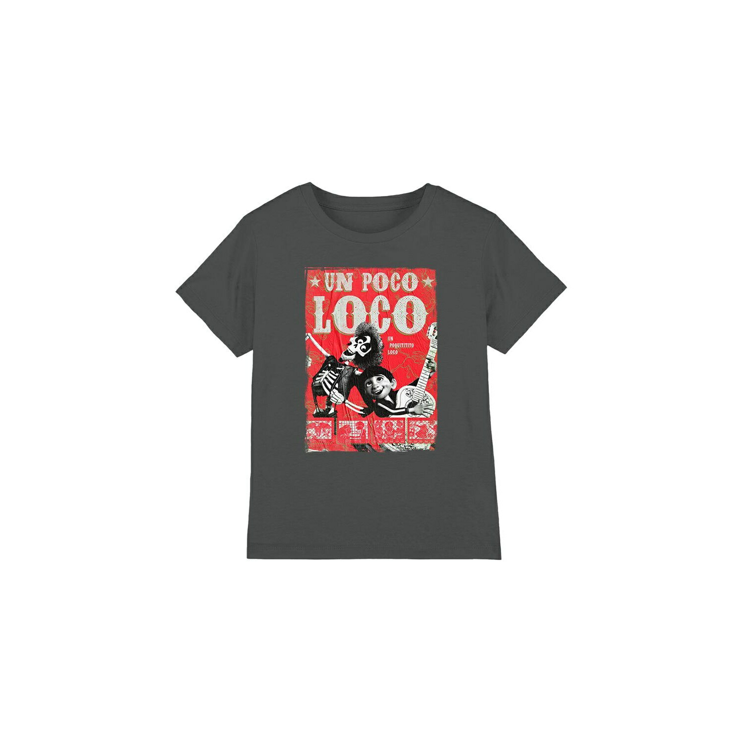 (リメンバー・ミー) Coco オフィシャル商品 キッズ・子供 Un Poco Loco Tシャツ ヘクター ポスター 半袖 トップス 【海外通販】画像